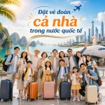 Đặt vé đoàn cho cả nhà trong nước quốc tế giá rẻ